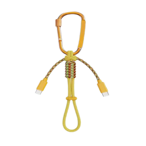 Cable de Carga Multifunción 2 en 1 con Mosquetón y Gancho para Botella |   Colgador de botella de agua integrado + cordón trenzado de paracord - Product Image 1