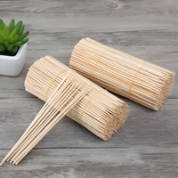 Brochettes de barbecue jetables en bambou de haute qualité, biodégradables, 20/25/30/35 cm, ustensiles de service alimentaire multi-usages