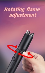 Outdoor ajustável Rotatable tocha isqueiro único jato chama inflável Windproof isqueiro com trava de segurança - Product Image 3
