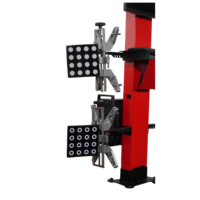 Lève-voiture robuste, machine d'alignement des roues 3D avec jeu de vérins hydrauliques pour station de service automobile