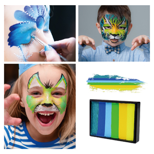Pintura Facial GP Rainbow Split Color, Pintura Corporal Lavable a Base de Agua de un Solo Trazo <span class=keywords><strong>para</strong></span> Niños, Festivales, Fiestas, <span class=keywords><strong>Halloween</strong></span> - Product Image 5