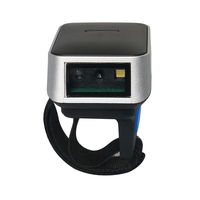 Scanner de codes à barres sans fil portable de vente chaude pour lecteur de codes à barres BT Finger Compatible avec Android pour une utilisation au supermarché