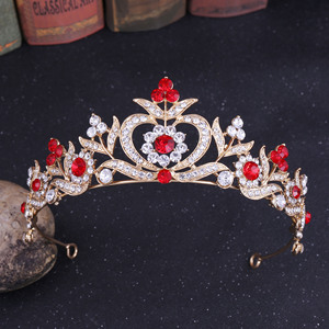 ขายร้อนLuxuryดอกไม้เจ้าหญิงมงกุฎเจ้าสาวประกวดมงกุฎTiaras Rhinestonesมงกุฎสำหรับงานแต่งงานเครื่องประดับZGH1202 - Product Image 5