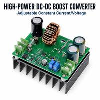 Convertisseur DC-DC Boost 10A 600W, carte de convertisseur 12-60V vers 12-80V, module d'alimentation pour systèmes 10A 12V
