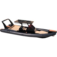 Bateau pneumatique Hypalon Orca High Speed 29 pieds en aluminium RIB 860 avec plateforme de bain à vendre