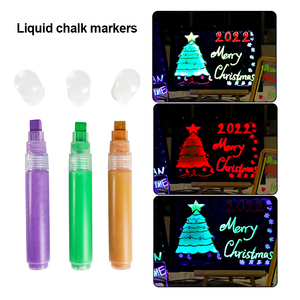 Khy lỏng phấn đánh dấu-không độc hại ướt xóa cho bảng đen dấu hiệu huỳnh quang Neon xiên phẳng tùy chỉnh màu sắc 3mm/8mm - Product Image 4