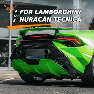 Accesorios para Automóviles, Parachoques Trasero Estilo <span class=keywords><strong>T</strong></span> de Fibra de Carbono Seca para Lamborghini Huracán LP610 2014-2019, Parachoques Traseros para Automóviles, Autopartes - Product Image 1
