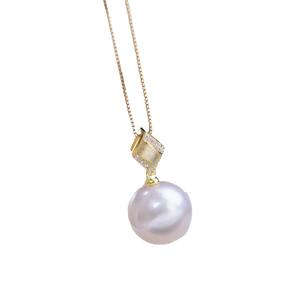 Pendentif en argent S925 avec perles rondes de 10 à 13 mm, support de pendentif pour collier de mode DIY, accessoire 31148, à décorer avec des perles - Product Image 4