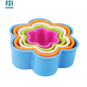 Joinhot Cookie Cutters Set 5Pcs Heart Flower Star Round Square Mold For Baking Decorating - Product Image 2