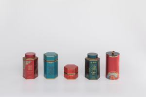 Grande boîte de rangement ronde en métal personnalisée avec couvercle imprimé pour cadeau alimentaire à biscuits, gâteaux et biscuits - Product Image 2