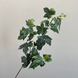 Feuilles artificielles vertes à tige unique, nouveau design, à prix abordable, pour la décoration de la maison ou de mariage - Product Image 2