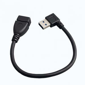 สายอะแดปเตอร์ต่อขยาย <span class=keywords><strong>USB</strong></span> 3.0 แบบตัวผู้เป็นตัวเมีย สายยืดหยุ่นขนาดกะทัดรัด หัวงอ 90 องศา ปลั๊กต่อขยายแบบแปลง - Product Image 3