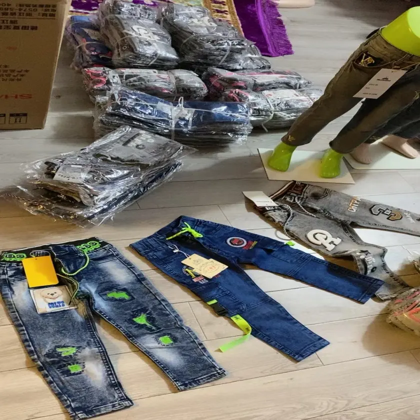 Trẻ Em Của Jeans Wholesalechildren Quần Áo Brandnew Trẻ Em Bale Trang Phục Đường Phố Mặc Cô Gái Chàng Trai Trẻ Em Quần Áo