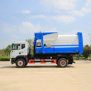Dongfeng 4x2 Gancho hidráulico Camión de basura 10CBM <span class=keywords><strong>Roll</strong></span> <span class=keywords><strong>Off</strong></span> Camión de recolección de basura para la <span class=keywords><strong>venta</strong></span> - Product Image 3