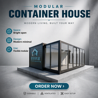 Conteneur habitable de 20 pieds avec mur entièrement vitré, Tiny House, Cabane à vue sur le complexe hôtelier, Cottage, Maison d'hôtes, Design moderne, Garantie de 3 ans