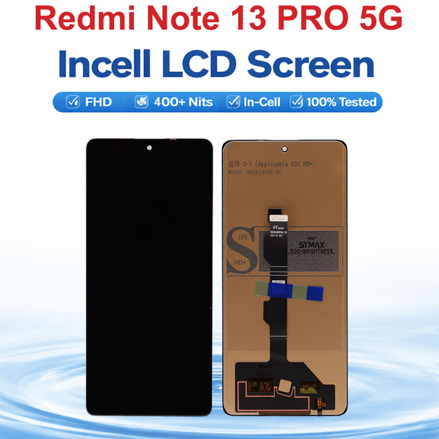 Wholesale Incell LCD Screen for Redmi Note 13 Pro 5G 6.67 Inch Display Touch Digitizer Assembly Factory Price