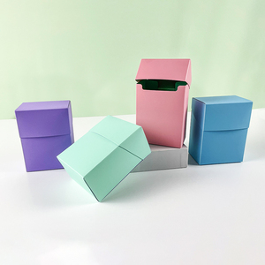 Tùy chỉnh PP nhựa 60 + Công suất da kết cấu Màu sắc kép thẻ trò chơi boong hộp chơi thẻ lưu trữ bộ sưu tập thẻ kinh doanh - Product Image 1