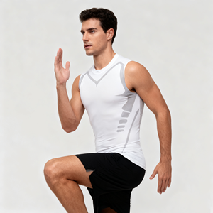 Chaleco Deportivo Sin Mangas para Gimnasio y Fitness para Hombre, Diseño Personalizado Estampado, para Correr, Trotar, Entrenar, Ropa Deportiva Activa, Camisetas sin Mangas - Product Image 4