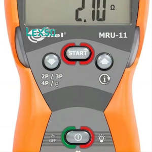 Medidor de Resistencia a Tierra Sonel Mru-11 2P 3P 4P, Probador de Resistividad del Suelo con Pantalla Digital, Rango de Temperatura de -10 a +60 Grados - Product Image 1