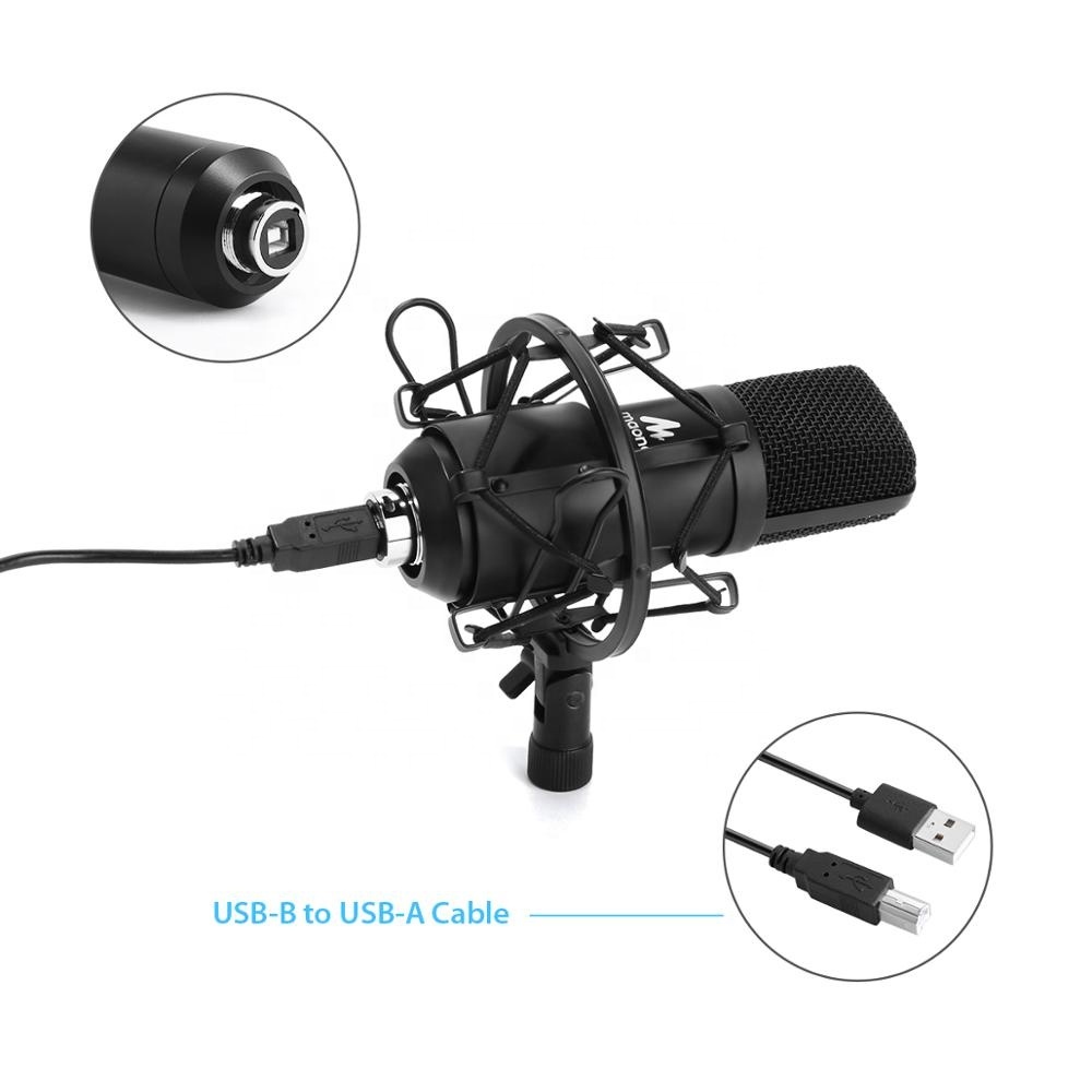 MAONO professionnel audio stéréo micro micro de studio avec pied de micro