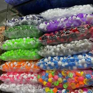 Échantillon gratuit macaron coloré cheveux fermoir baril <span class=keywords><strong>perles</strong></span> grand trou <span class=keywords><strong>perles</strong></span> cheveux accessoires couleur transparente décoration pour <span class=keywords><strong>tresses</strong></span> - Product Image 3