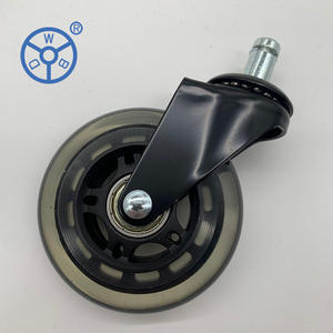 75mm 3 Zoll Transparente PU-Lenkrollen für Skateboard und Möbel - Product Image 5