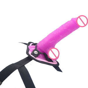FAAK 17cm <strong>Lesbian</strong> Sex Toy Ladies Dress <strong>Strap</strong> on Realistic Dildo Strapon Strapon Dildo Penis with Belt Sex Toy for Women - Product Image 4