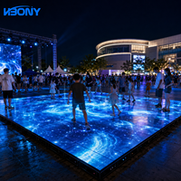 Professioneller interaktiver P3.91 LED-Bodenbildschirm HD LED-Tanzflächen-Display mit intelligentem Feedback für Hochzeiten, Clubs und Shows