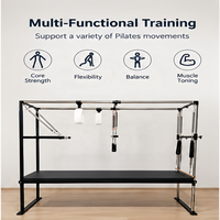 Table de Pilates multifonctionnelle avec ressorts, sangles et système de poulies pour l'entraînement de la mobilité et de l'équilibre du tronc