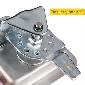 Edelstahl LKW Anhänger Klapp <span class=keywords><strong>T</strong></span> Griff Verriegelung Werkzeug kasten Hintertür schloss - Product Image 4