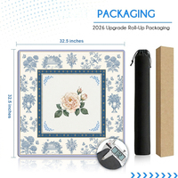Matras Neoprena Langsung dari Pabrik 32,5 Inci Matras Mahjong Amerika Cetak Kustom Matras Berkualitas Tinggi