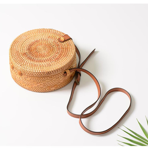 De mimbre bolso bali tejido ronda ratán bolsas de toda <span class=keywords><strong>la</strong></span> venta - Product Image 1