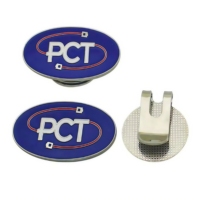 Clip de chapeau de golf en métal magnétique fort personnalisé OEM Porte-casquettes en argent Accessoires d'entraînement de golf Clips de chapeau de golf Marqueur de balle