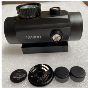 Monocular telescópico DF1214 con mira láser de punto rojo y línea exterior metálica, aumento HD y juguetes de juego de cruzeta. - Product Image 4