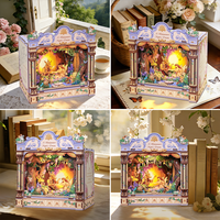 CuteBee 2026 Nouveau style TTKA201 Maison miniature DIY Puzzle en bois 3D Cadeau Décoration DIY Book Nook Kit de bricolage