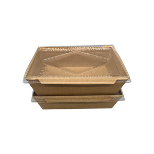 Respetuoso del medio ambiente desechables de papel Kraft personalizada impresa <span class=keywords><strong>Sushi</strong></span> caja de comida rápida con tapa - Product Image 4