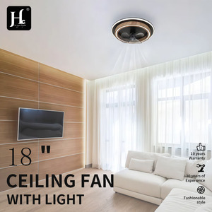 <b>Modern</b> <b>Ceiling</b> Fan <b>Light</b> <b>LED</b> Daylight Illumination Remote Control Aluminum Body Surface Mounted Bedroom CRI 90 IP33 AC/DC - Product Image 4