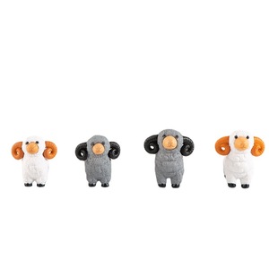 Miniature Sheep Animal Figurines Plastic Decorative <b>Ornaments</b> For Indoor Outdoor Garden Use D1315 - Product Image 1