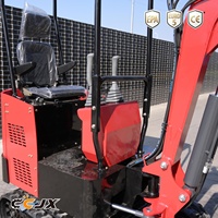 Mini-excavatrice sur chenilles 1T la plus vendue, fabrication chinoise |   Mini-pelle compacte certifiée CE avec moteur Euro V pour le creusement de fossés