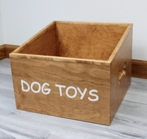 Wooden Pet <b>Toy</b> Storage Box (Personalized Engraving) - Product Image 1