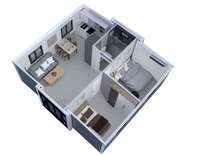 Casa Contenedor Plegable de Lujo Prefabricada de 20FT 40FT con Techo Plano, Plegable, de 2, 3 o 4 Dormitorios, con Energía Solar, para Australia