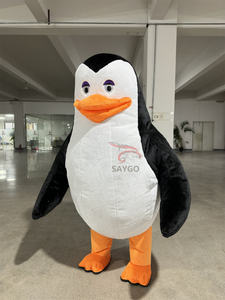 ชุดมาสคอตเพนกวินแห่งมาดากัสการ์สำหรับผู้ใหญ่ ขนาด 2 เมตร 2.6 เมตร ชุดเพนกวินการ์ตูนเป่าลมสำหรับงานอีเว้นท์ให้เช่า - Product Image 2