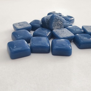 Piastrelle Lucide in Vetro Blu Giada, Kit Fai-da-Te per Mosaici, Materiali per Artigianato - Product Image 5