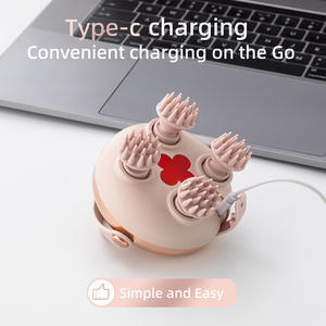 Masajeador de Cabeza Recargable por USB con Calor, Dispositivo Eléctrico Portátil para Masaje del Cuero Cabelludo para Relajación - Product Image 2