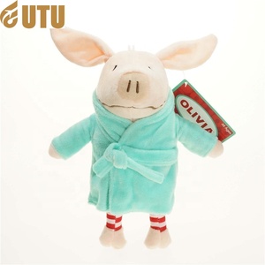 Muñeco de peluche de cerdo suave de 12 pulgadas con ventosa, juguete suave de regalo lleno de PP empaquetado en bolsa OPP-F - Product Image 4