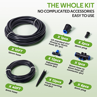 Kit d'irrigation goutte à goutte à connexion rapide, système d'arrosage de jardin pour bacs surélevés et petits potagers, personnalisation possible