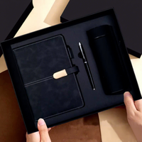 Coffret Cadeau d'Entreprise Personnalisé : Carnet en Similicuir Cousu, Stylo et Gobelet Isotherme – Idéal pour Promotion et Événements d'Entreprise