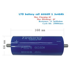 30000 + מחזורים 2.3V 30ah 35ah 40ah 45ah LTO תא סוללה 66160 2.4V ליתיום טיטניום תחמוצת סוללה 10 שנים אחריות - Product Image 3