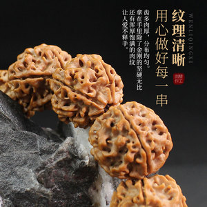 Vajra Bodhi Seed Bracelet 20mm <b>Single</b> Strand Men's Buddhist Jewelry Gift <b>Flower</b> Shape Collectible - Product Image 2