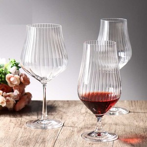 Verres <span class=keywords><strong>à</strong></span> vin en verre transparent créatifs TULIPA OPTIC en gros, 550 ml, légers, pour mariage, fête, anniversaire, événements - Product Image 2
